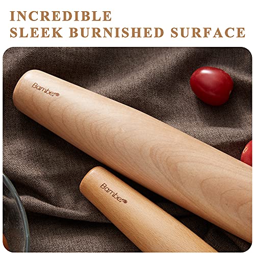 Bamber Wood Rolling Pin, 11 Inch by 1-1/5 Inch