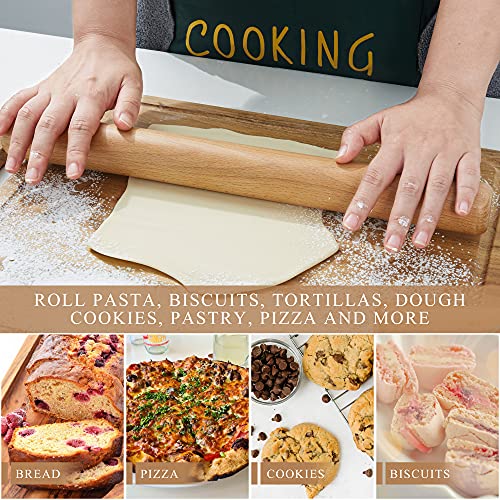 Bamber Wood Rolling Pin, 11 Inch by 1-1/5 Inch